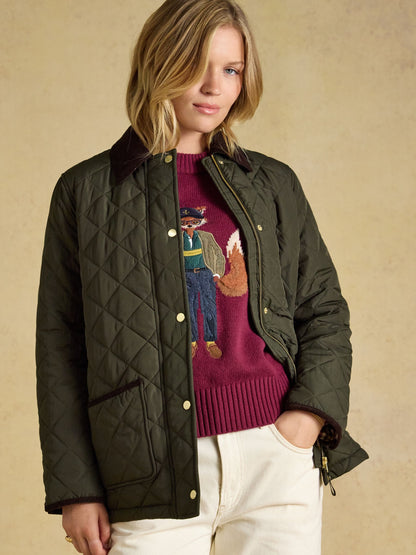 Women's Joules Highgrove Diamond Quilted Jacket