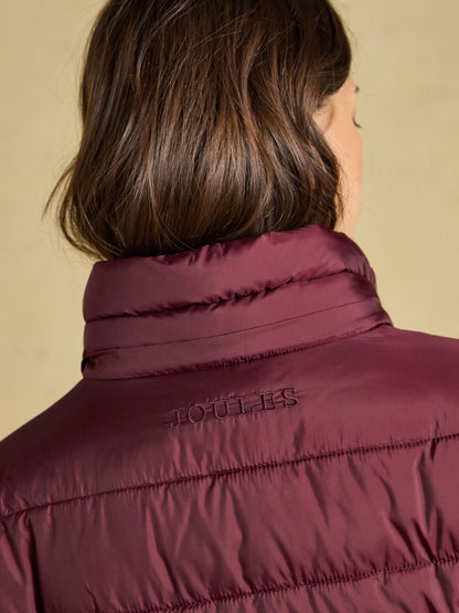 Women's Joules Windborough Showerproof Longline Padded Coat with Hood