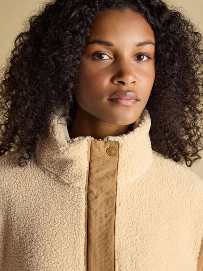 Joules Cream 2 in 1 Borg Full Zip Fleece Jacket