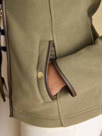 Joules Heritage Light Green Regular Zip Up Fleece