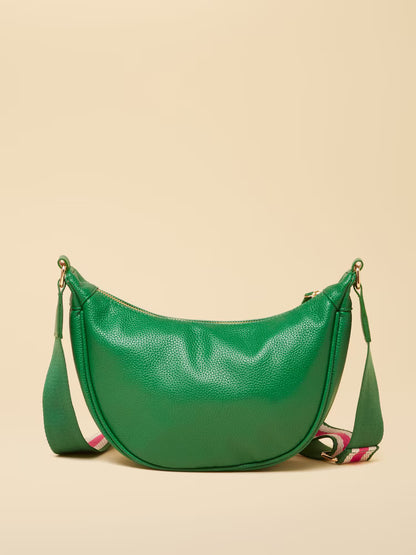 Joules Jade Green Half Moon Adjustable Cross-Body Bag