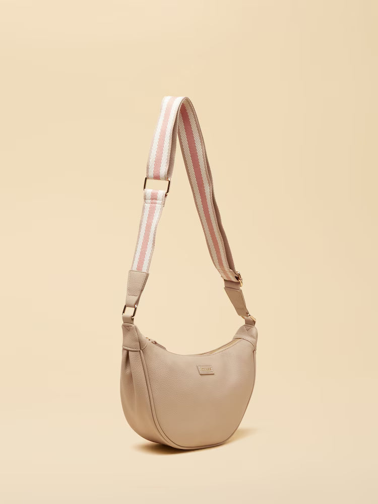 Joules Jade Neutral Half Moon Adjustable Cross-Body Bag