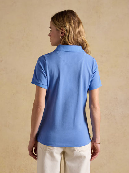 Joules Woody Blue Cotton Pique Short Sleeve Polo Shirt