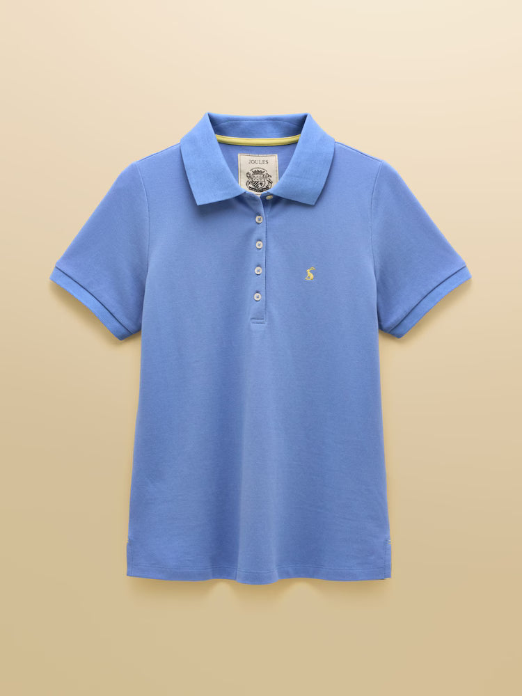 Joules Woody Blue Cotton Pique Short Sleeve Polo Shirt