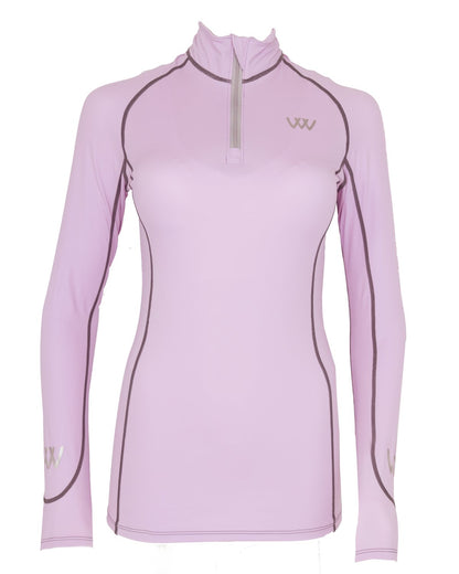 Woof Wear Performance Riding Shirt - Lilac, Long Sleeve, Breathable, Equestrian Apparel