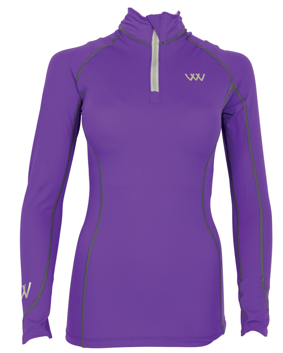WOOF WEAR Performance Riding Shirt Ultra Violet - Equestrian Apparel iFlex Fabric