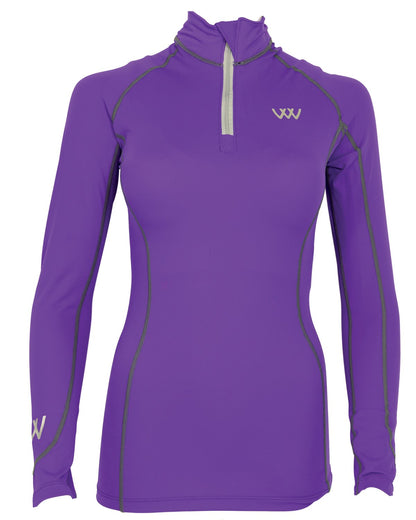 WOOF WEAR Performance Riding Shirt Ultra Violet - Equestrian Apparel iFlex Fabric
