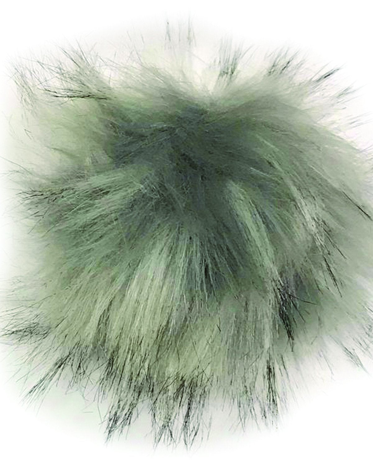 Woof Wear Silver Faux Fur Pom Pom - Attachable Equestrian Riding Hat Accessory