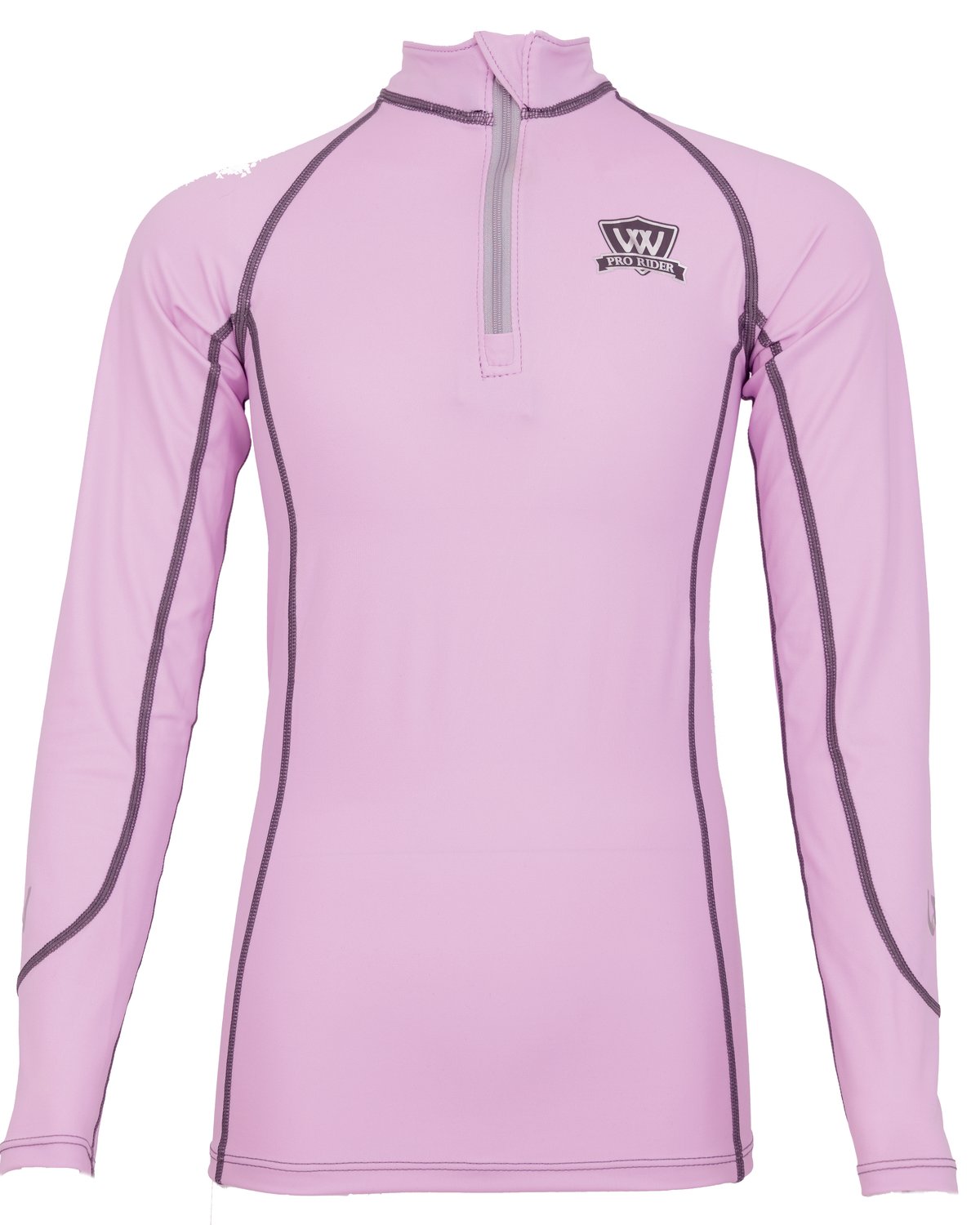 WOOF WEAR Young Rider Pro Performance Shirt Lilac: Technical iFlex fabric, Breathable, UPF 30+ Sun Protection