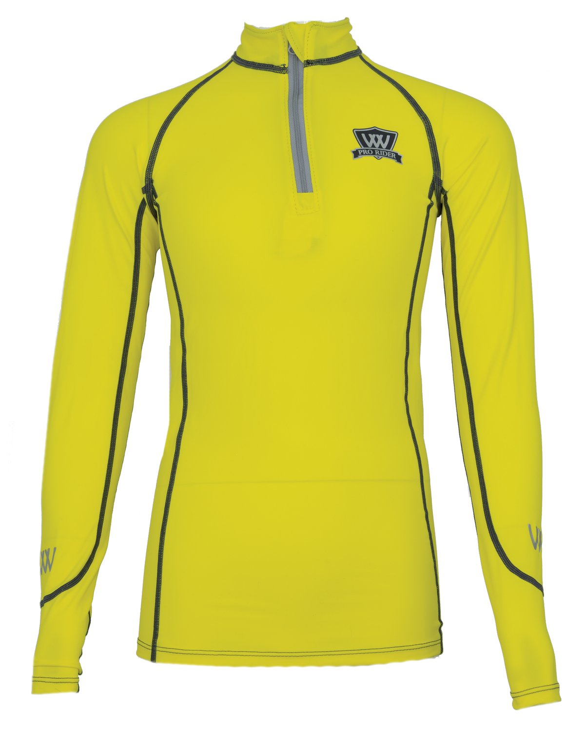Woof Wear Young Rider Pro Performance Shirt - Sunshine Yellow: iFlex, Wicking, UPF Protection. Equestrian Apparel by Equiflair.