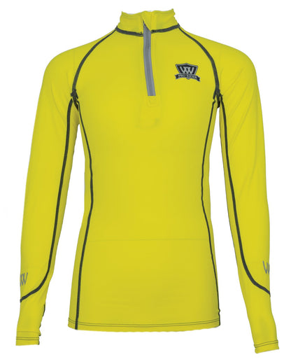 Woof Wear Young Rider Pro Performance Shirt - Sunshine Yellow: iFlex, Wicking, UPF Protection. Equestrian Apparel by Equiflair.