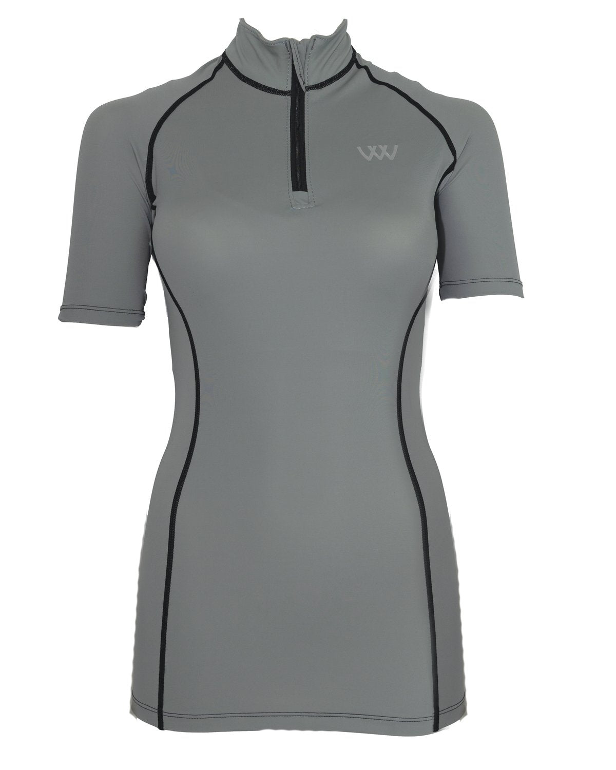 Woof Wear Brushed Steel Riding Shirt - Short Sleeve Performance Top for Horse Riders | Equiflair