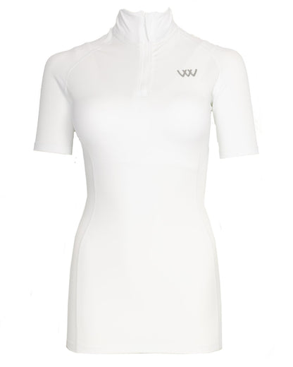 Woof Wear White Short Sleeve Performance Riding Shirt | Equestrian Apparel