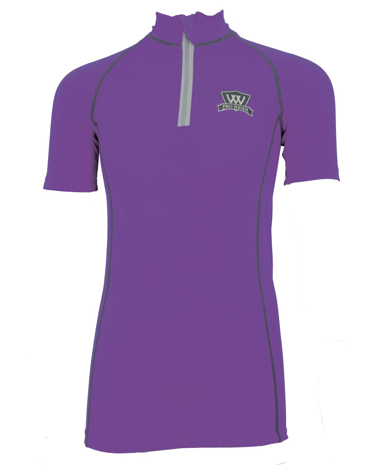 Woof Wear Young Rider Pro Performance Shirt - Short Sleeve, Ultra Violet - Equestrian Apparel