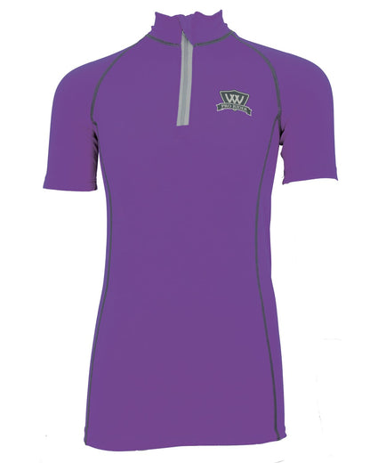 Woof Wear Young Rider Pro Performance Shirt - Short Sleeve, Ultra Violet - Equestrian Apparel