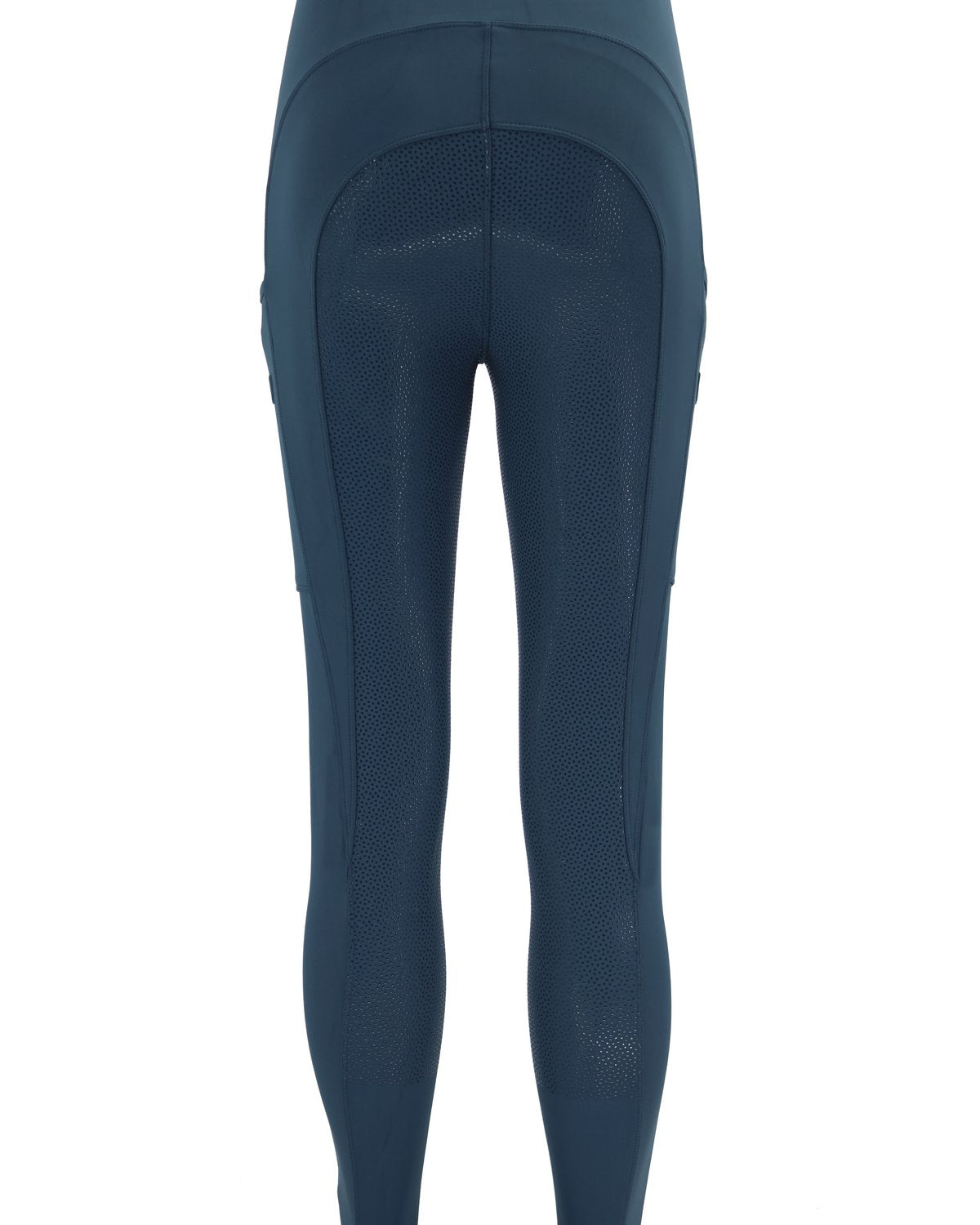 WOOF WEAR Riding Tights - Full Seat Petrol Blue: Comfortable, Stylish Equestrian Apparel with Silicone Grip and Phone Pockets