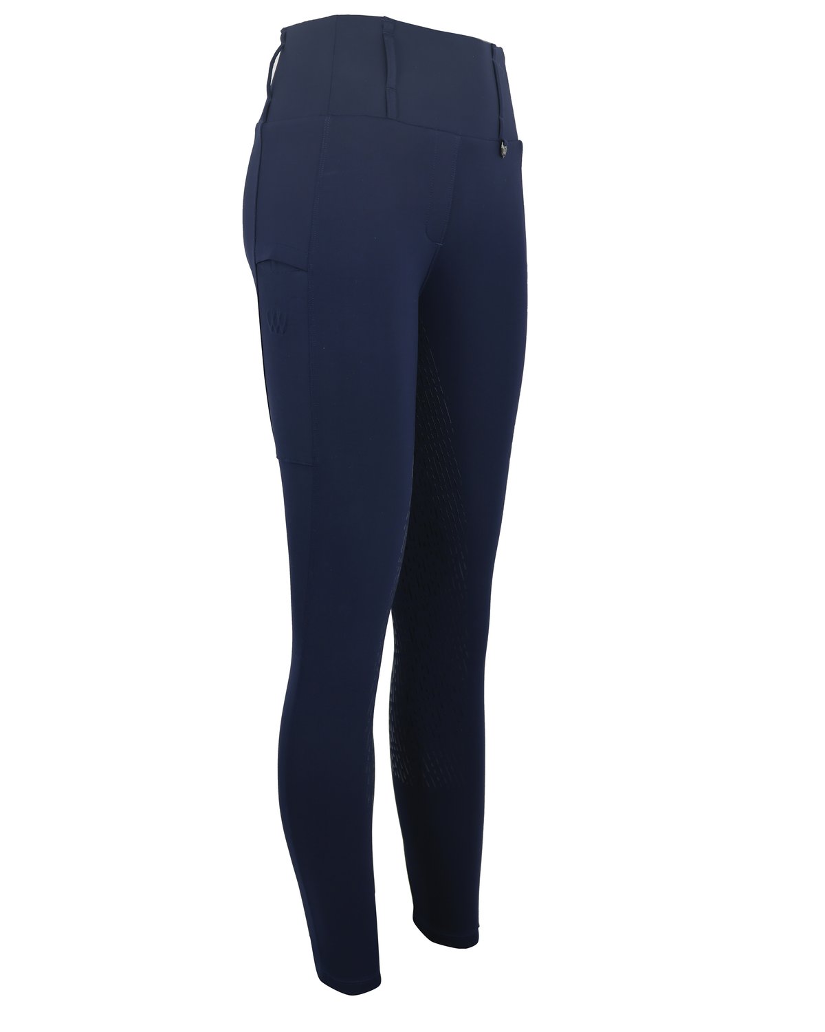WOOF WEAR All Season Navy Riding Tights - Full Seat Equestrian Leggings