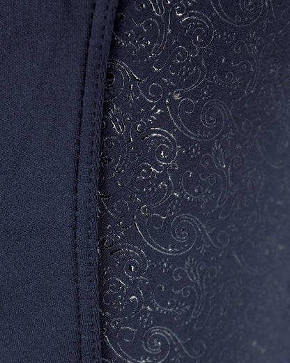 Woof Wear Vision Riding Tights Navy - Silicone Grip Full Seat Equestrian Leggings - Equiflair