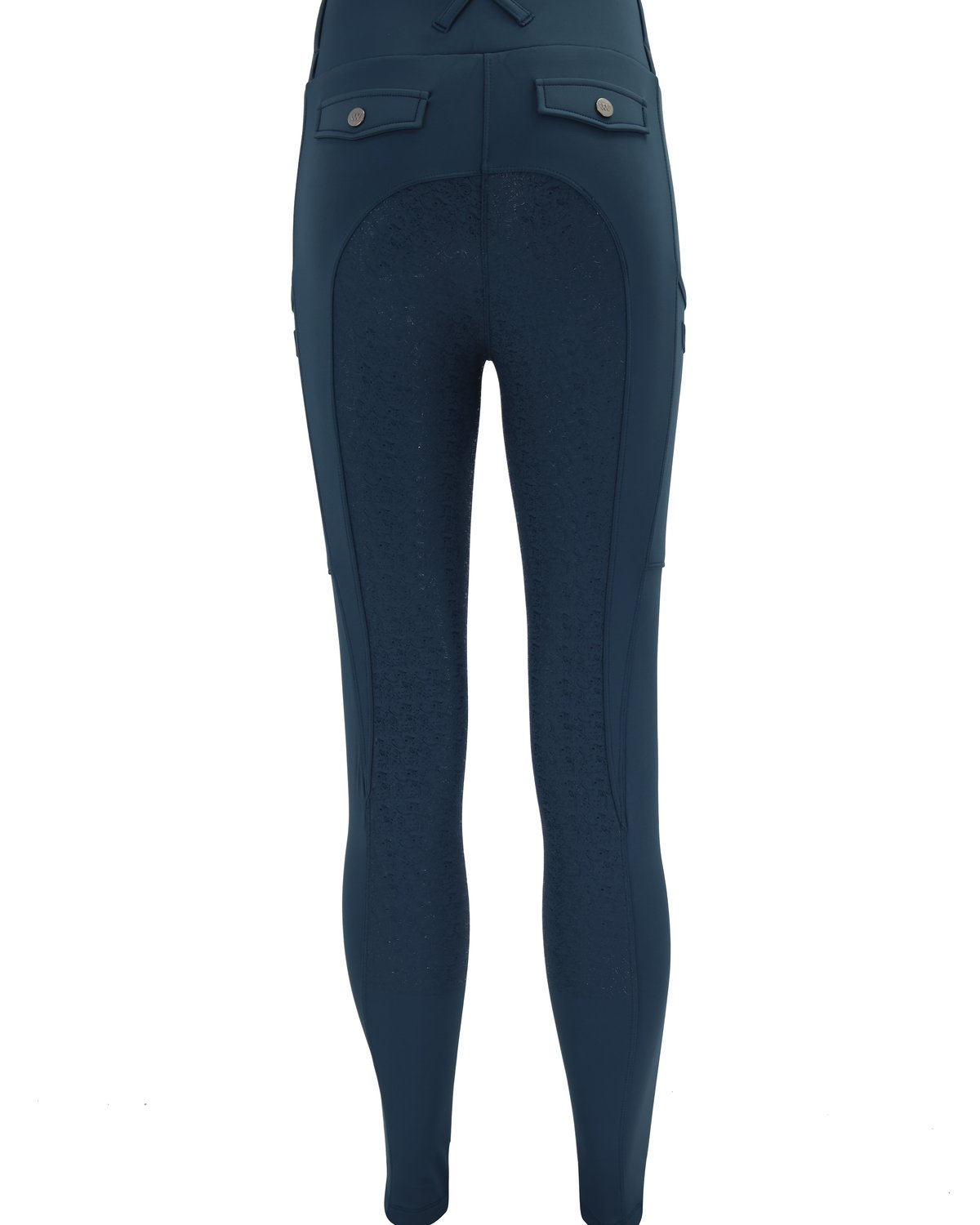 Woof Wear Vision Petrol Blue Riding Tights - Silicone Full Seat, Equiflair