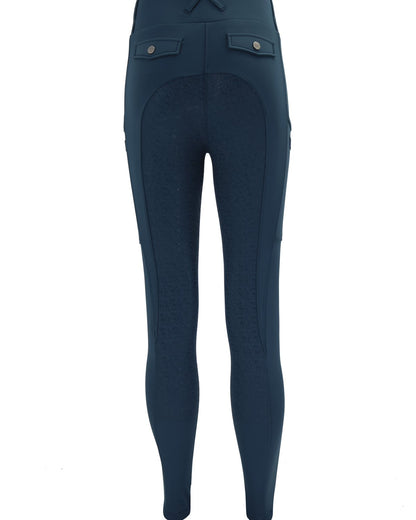 Woof Wear Vision Petrol Blue Riding Tights - Silicone Full Seat, Equiflair
