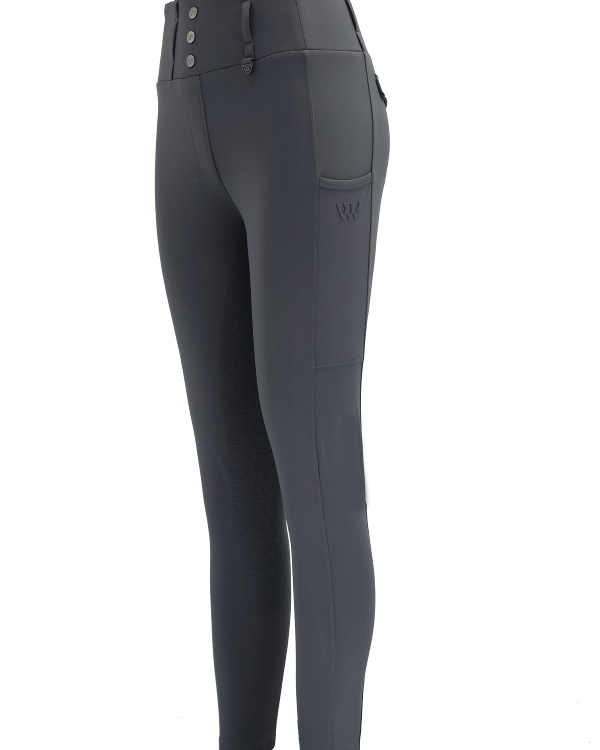 Woof Wear Vision Slate Riding Tights - Full Seat, High Waist, Phone Pocket | Equiflair