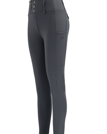 Woof Wear Vision Slate Riding Tights - Full Seat, High Waist, Phone Pocket | Equiflair