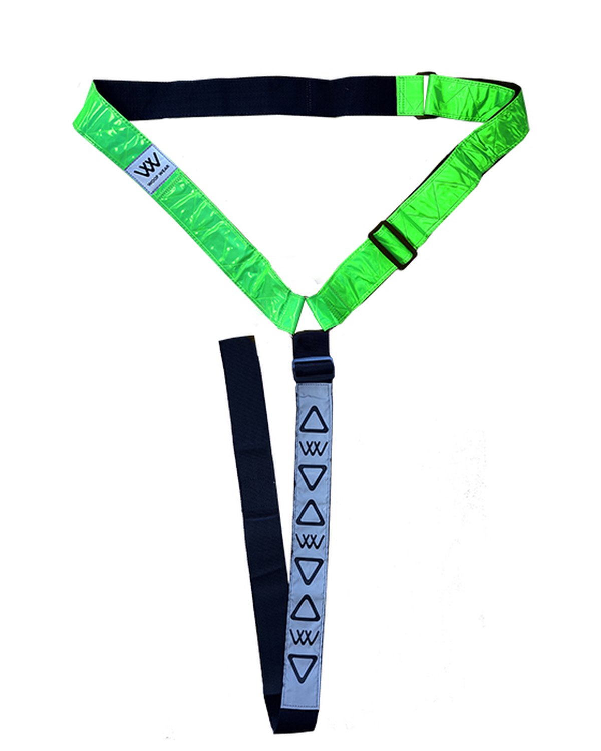 Woof Wear Hi Vis Reflective Horse Neckband - Lime Green Safety Gear for Riding, Equestrian Visibility
