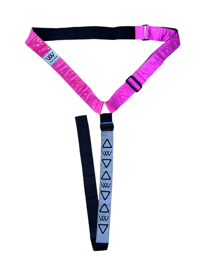 WOOF WEAR Hi Vis Neck Band - Hi Viz Pink Reflective Horse Riding Safety Gear