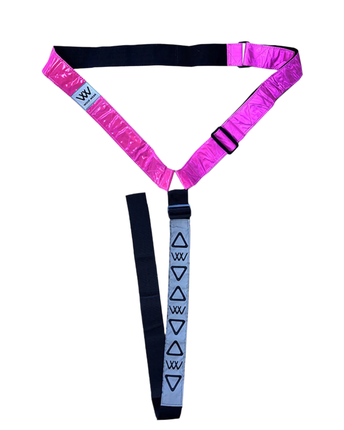 WOOF WEAR Hi Vis Neck Band - Pink Reflective Horse Riding Safety Gear | High Visibility