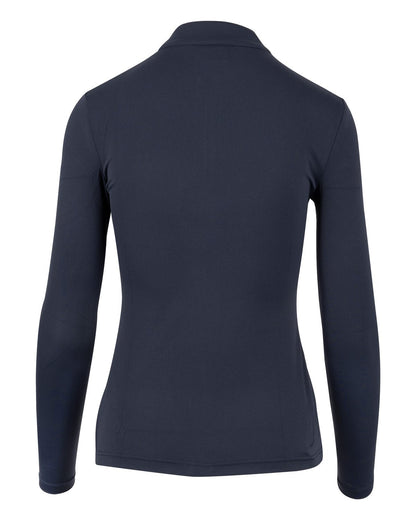 WOOF WEAR Long Sleeve Tech Riding Shirt NAVY - Equestrian Apparel