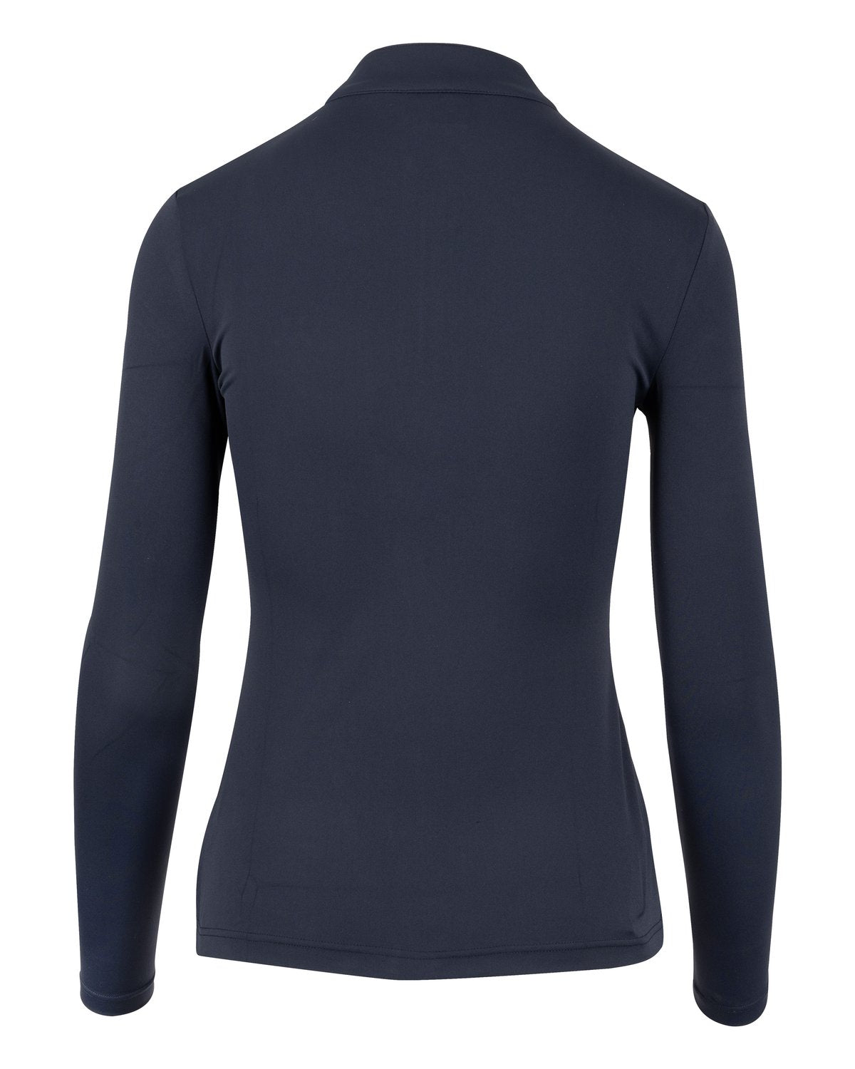 WOOF WEAR Long Sleeve Tech Riding Shirt - Navy Blue Equestrian Apparel