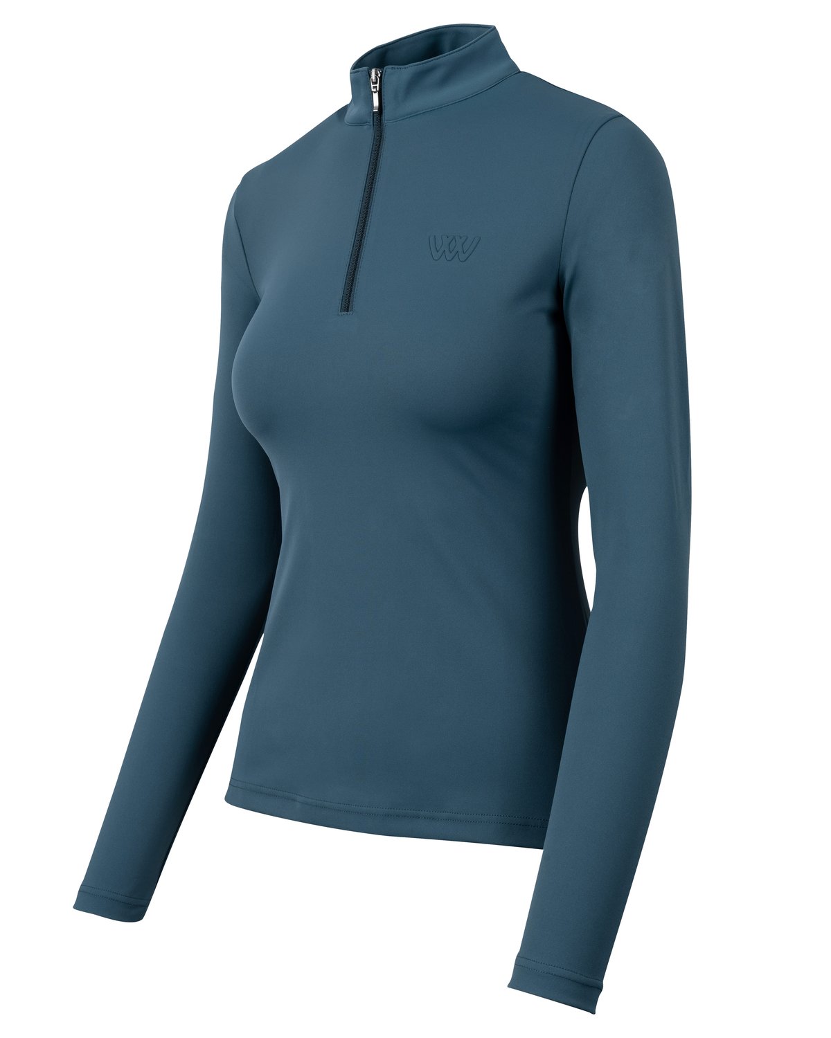 Woof Wear Petrol Blue Long Sleeve Tech Riding Shirt - Equestrian Apparel | Equiflair