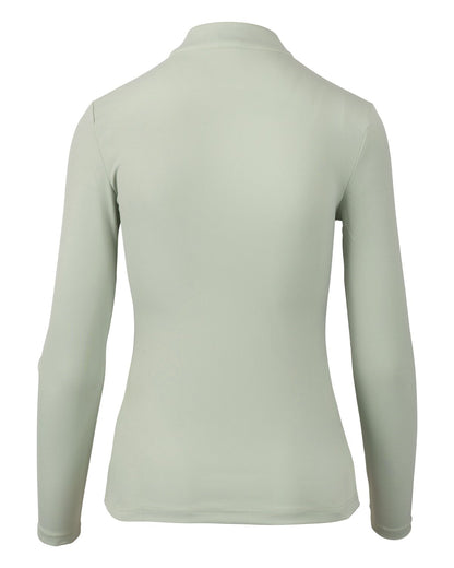 WOOF WEAR Long Sleeve Tech Riding Shirt - Sage Green. Comfortable & Stylish Riding Top.
