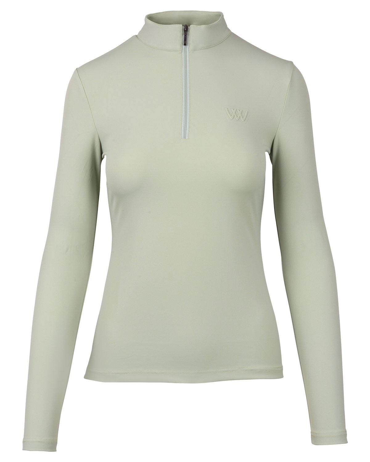 WOOF WEAR Long Sleeve Tech Riding Shirt Sage Green | Equestrian Apparel