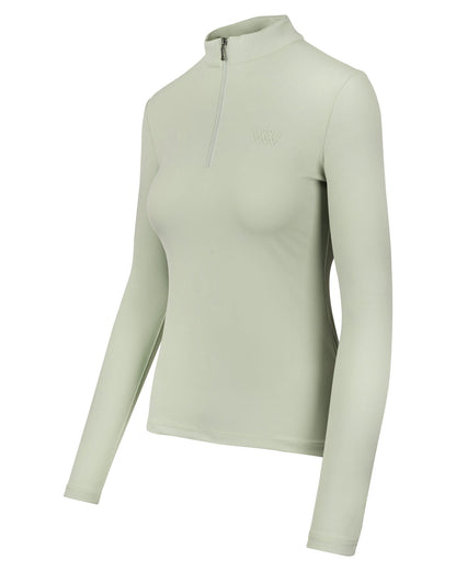 WOOF WEAR Long Sleeve Tech Riding Shirt - Sage Green | Equestrian Apparel