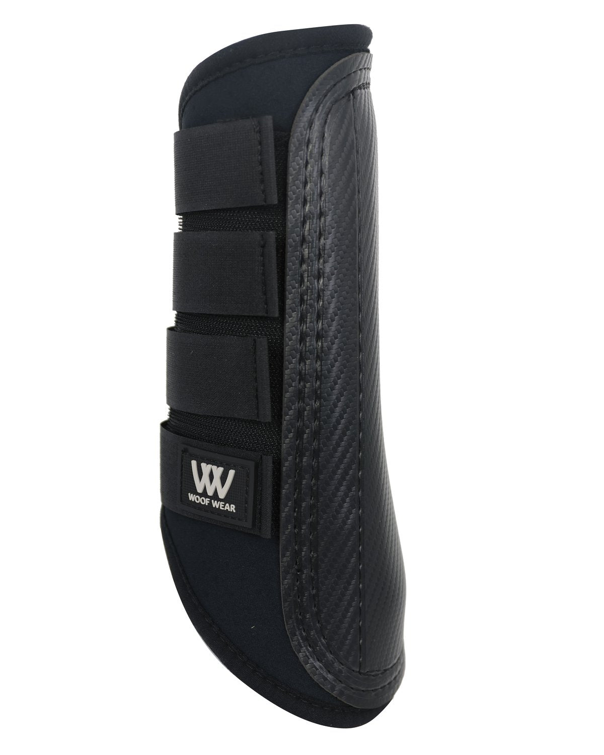 WOOF WEAR Single Lock Black Brushing Boot for Horses - Equestrian Leg Protection - Shop Now at Equiflair!