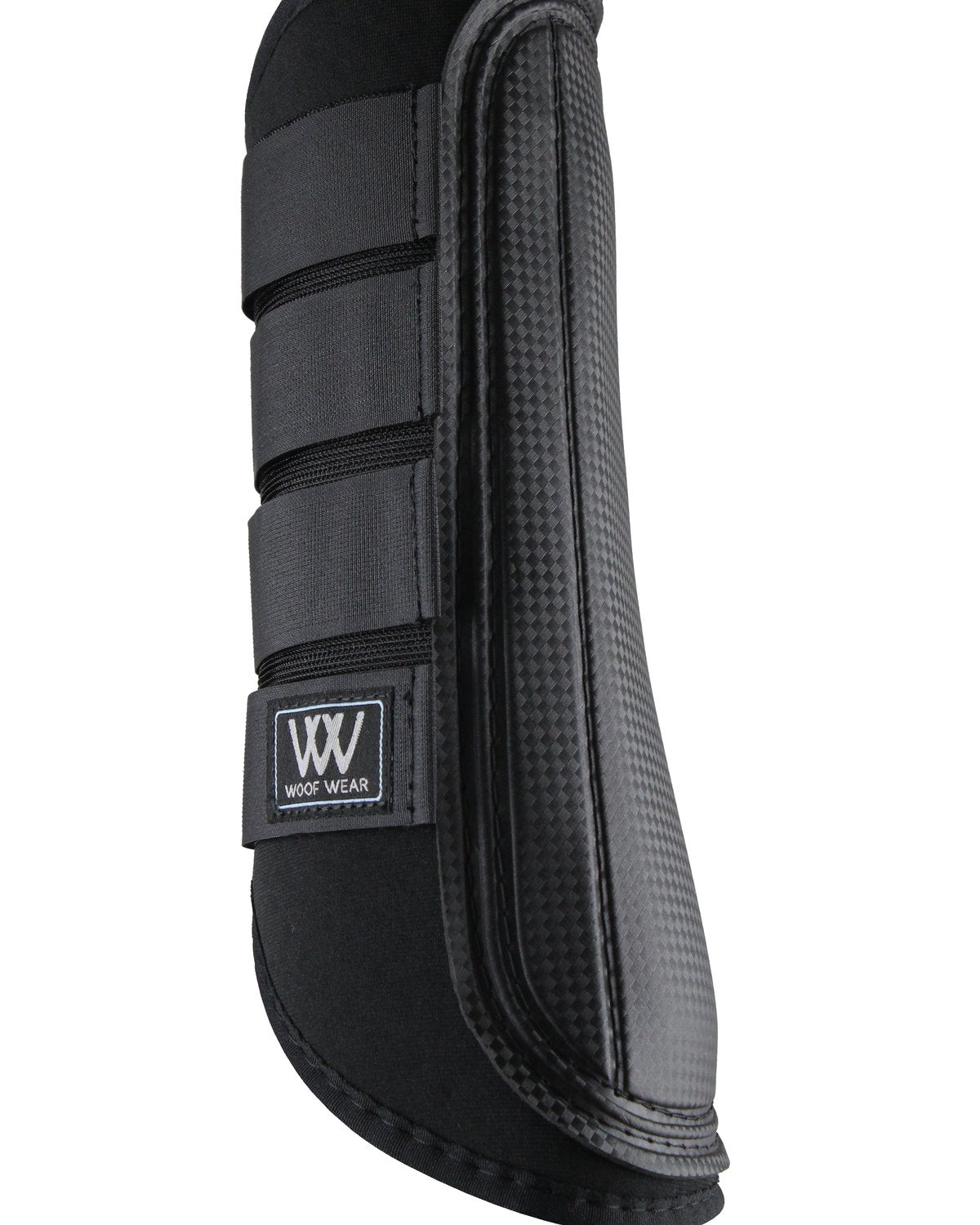Woof Wear Single Lock Black Brushing Boot - Horse Leg Protection for Equestrian Activities
