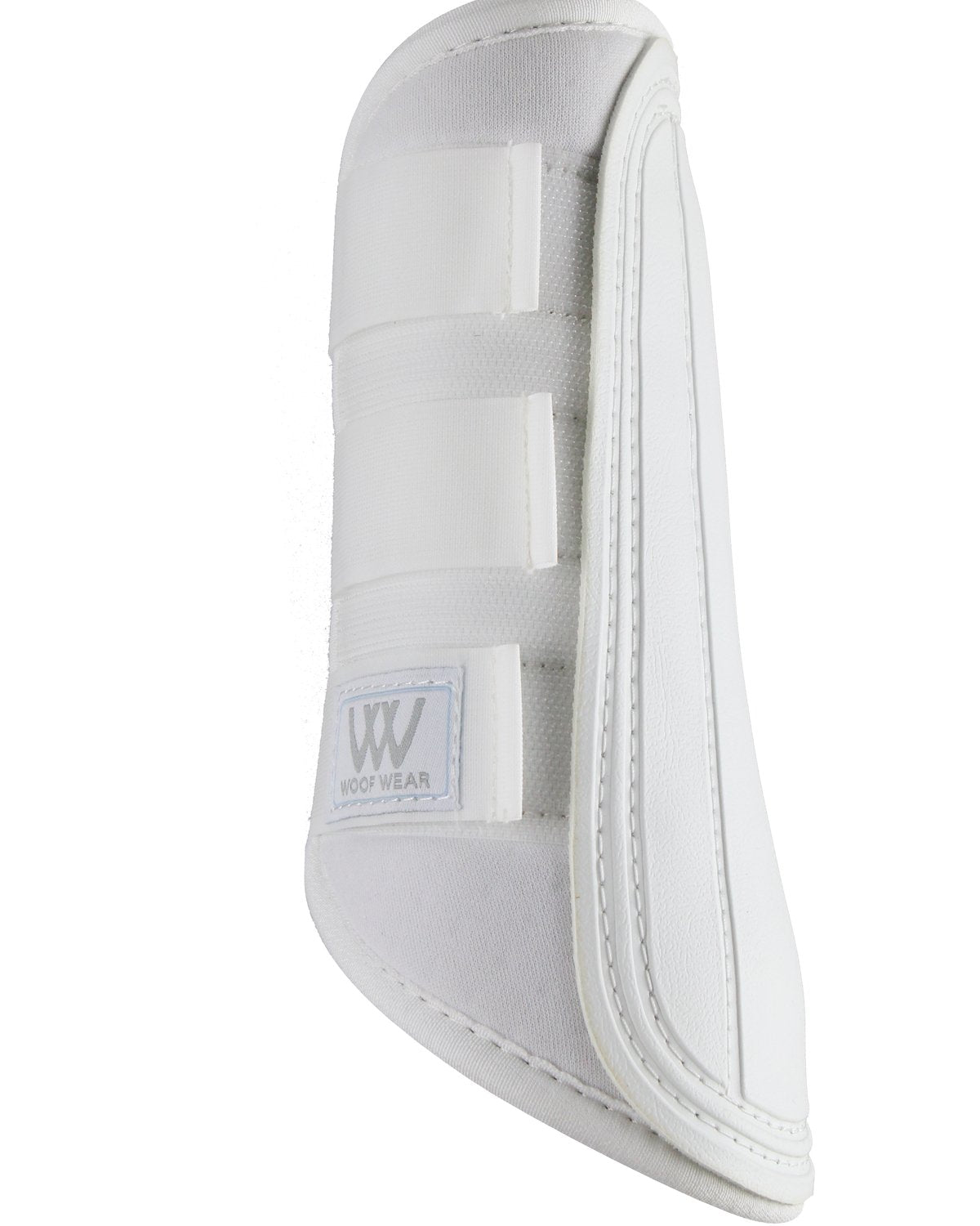 Woof Wear Single Lock White Brushing Boot - Horse Leg Protective Gear, Equestrian Equipment