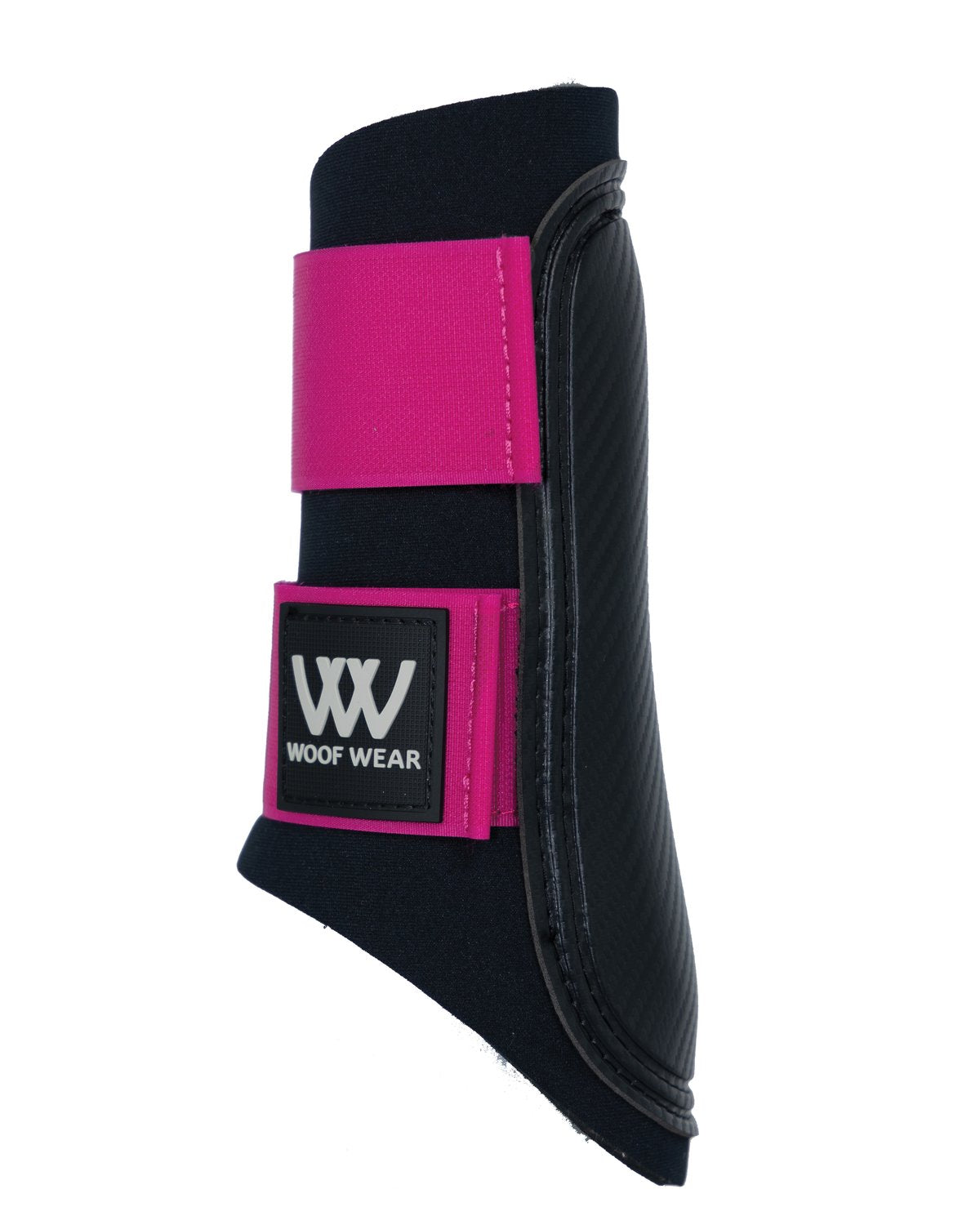 WOOF WEAR CLUB BRUSHING BOOT BLACK BERRY: Equestrian Horse Leg Protection Boots. Brushing Boot With Durable Secure-Grip Hook & Loop