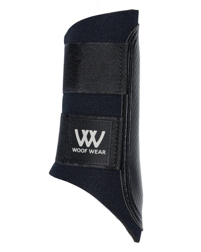 Woof Wear Club Brushing Boot - Black with Secure Grip | Horse Leg Protection