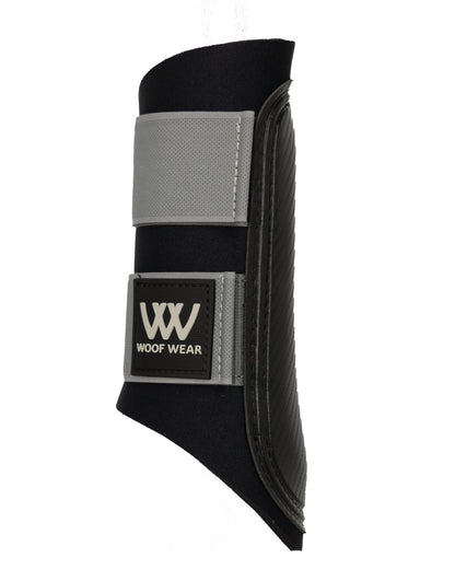 WOOF WEAR CLUB BRUSHING BOOT BLACK STEEL - Horse Leg Protection