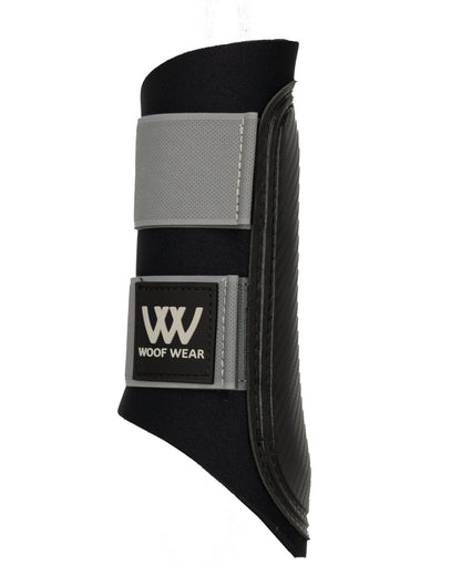 WOOF WEAR CLUB BRUSHING BOOT BLACK STEEL - Horse Leg Protection, Equine Boot