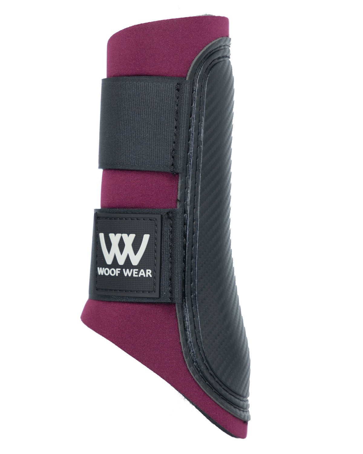 WOOF WEAR CLUB BRUSHING BOOT BURGUNDY BLACK | Horse Leg Protection, Equestrian Gear