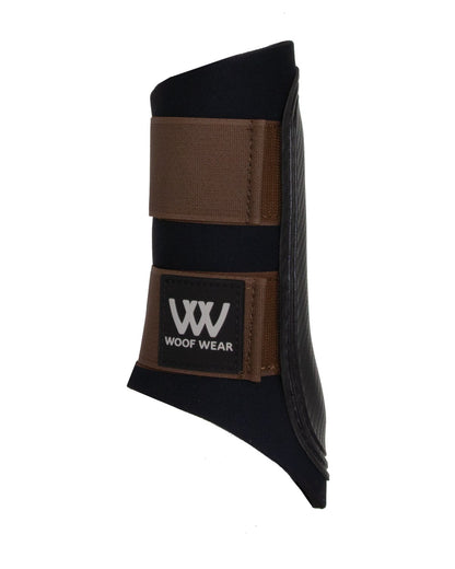 Woof Wear Club Brushing Boot - Black Mocha horse leg protection. Premium quality horse gear.