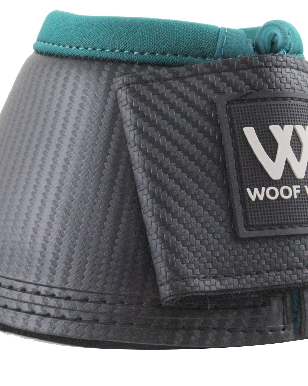 WOOF WEAR Pro Overreach Boots - British Racing Green Horse Bell Boots for Hoof Protection at Equiflair