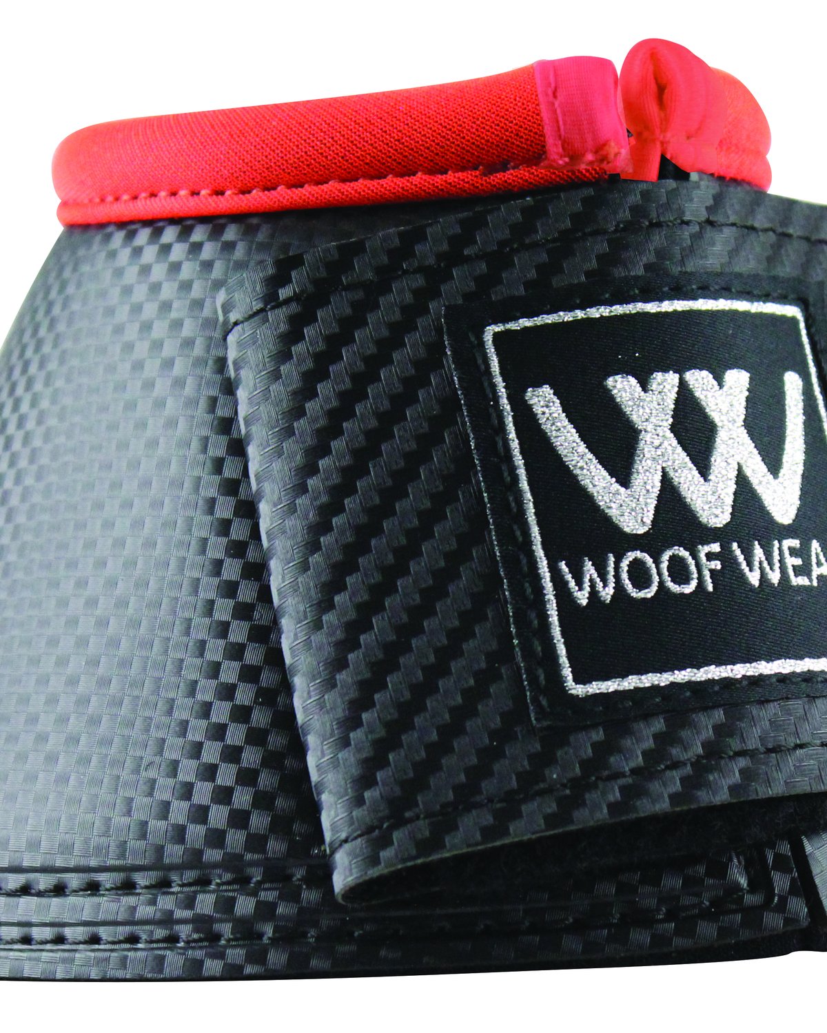 WOOF WEAR Pro Overreach Boot - Black & Red Equine Protection | Equiflair