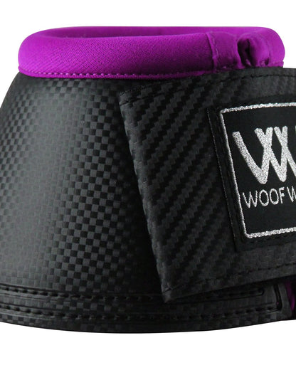 WOOF WEAR PRO OVERREACH BOOT BLACK ULTRA VIOLET - horse protection boot, no-rub protection, carbon effect, impact foam