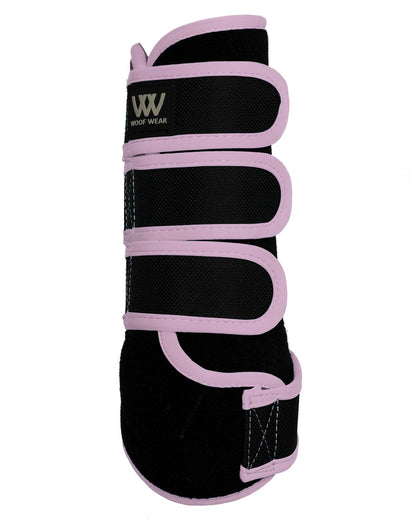 Woof Wear Training Wrap in Black and Lilac - Horse Leg Support for Tendon Protection and Schooling