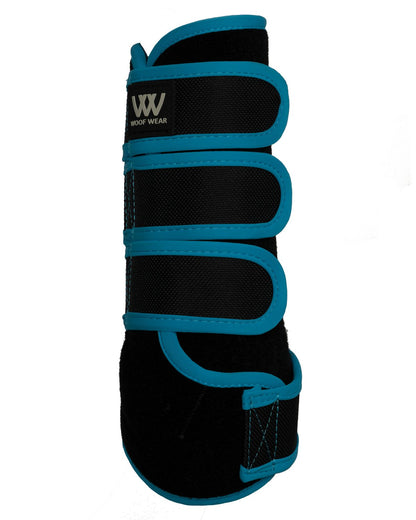 WOOF WEAR Training Wraps Black Ocean - Horse Leg Protection, Tendon Support, Adjustable Fit. Equiflair.