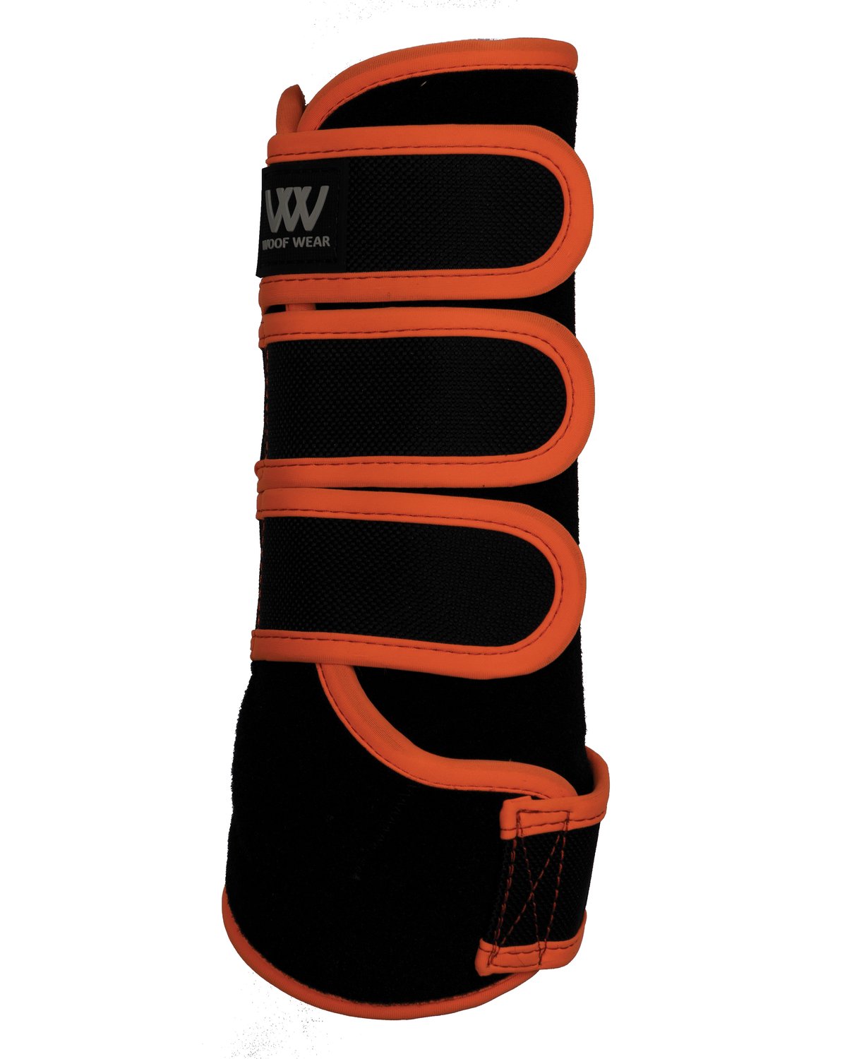 Woof Wear Training Wrap - Black & Orange Horse Leg Support | Equiflair